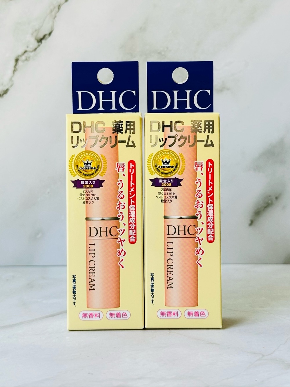 DHC Lip Cream Fragrance-Free Clear 1.5g x2 New Sealed J-beauty NIB